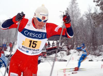 Jan Egil Andresen under verdenscupstafetten på Beitostølen