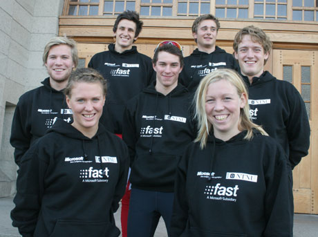 Team NTNU: Tore Bjørseth Berdal, Kjell-Cristian Markset, Einar Askevold Ulsund, Øyvind Moen Fjell, Tiril Schjølberg og Inger Liv Bjerkreim Nilsen. Lars Vingli Odsæter var ikke tilstede da bildet ble tatt. Foto: Privat Team NTNU: Tore Bjørseth Berdal, Kjell-Cristian Markset, Einar Askevold Ulsund, Øyvind Moen Fjell, Tiril Schjølberg og Inger Liv Bjerkreim Nilsen. Lars Vingli Odsæter var ikke tilstede da bildet ble tatt.